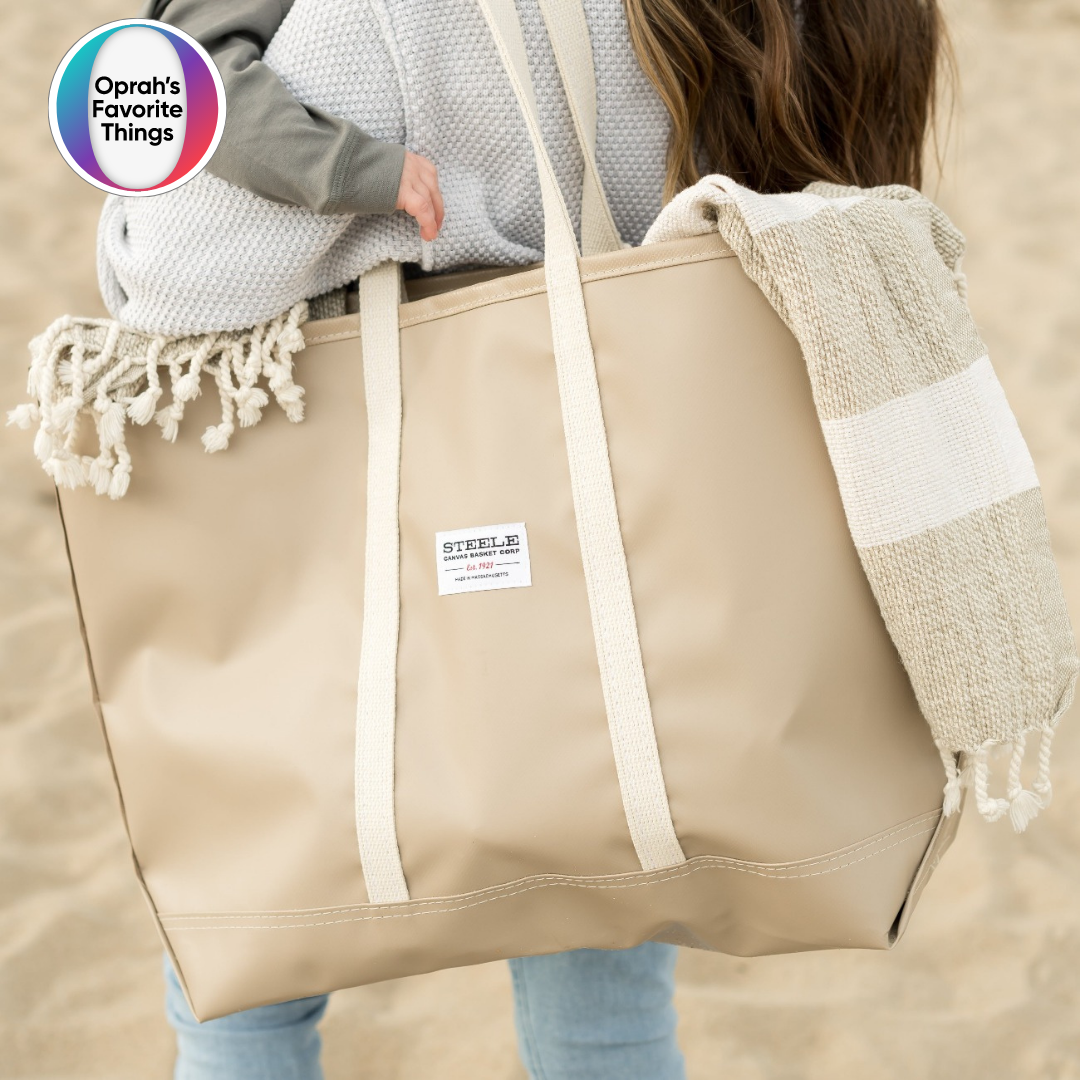 steele canvas waterproof beach tote bag