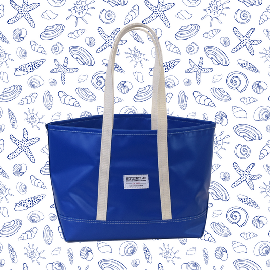 Blue Steeletex Beach Tote - Small