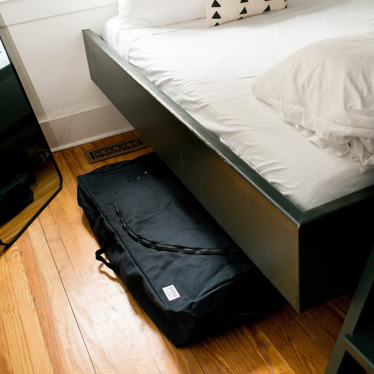 Black Canvas Under Bed Storage