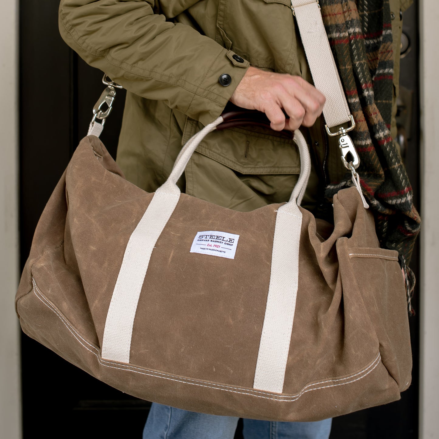 Waxed Canvas Duffle Bag