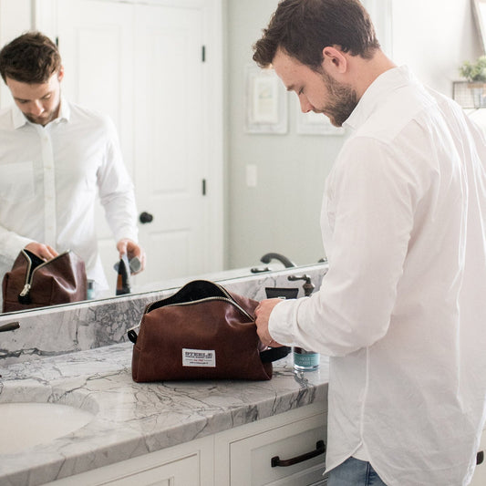 Steele Leather Dopp Kit