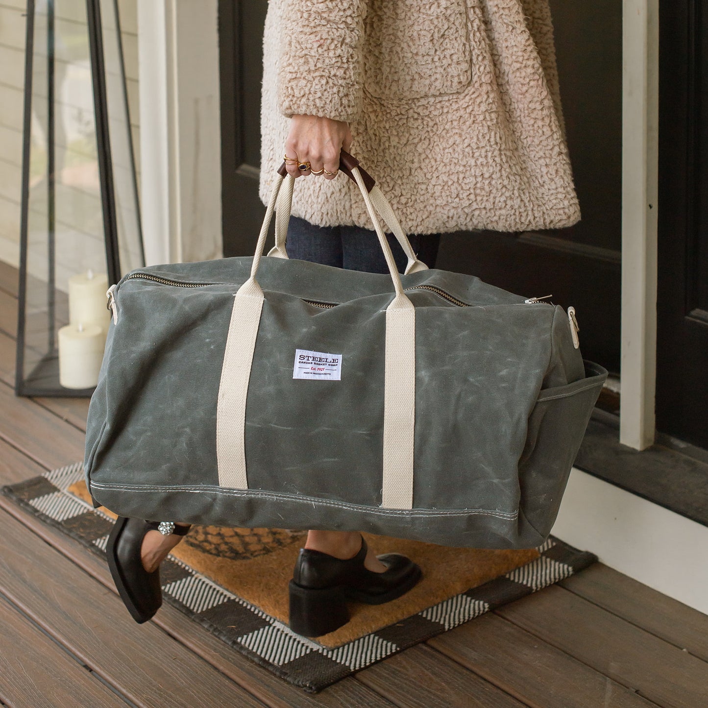 Waxed Canvas Duffle Bag