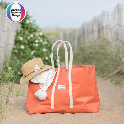 Orange Steeletex Beach Tote - Medium