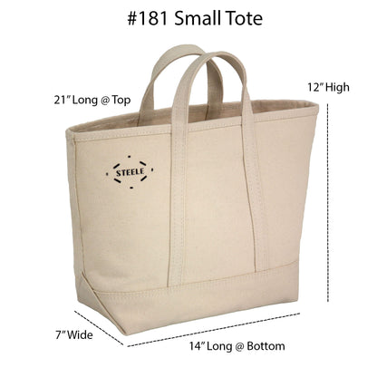 Natural Canvas Tote Bag - Small