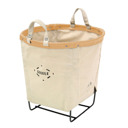 Canvas Round Carry Basket - 1.5 Bu