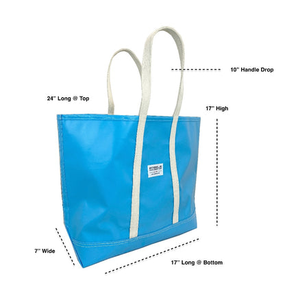 Light Blue Steeletex Beach Tote - Medium