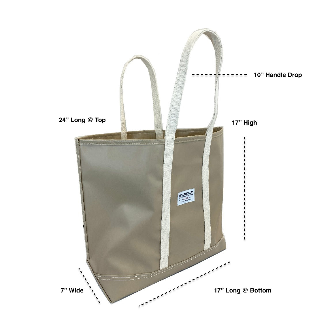 Tan Steeletex Beach Tote - Medium