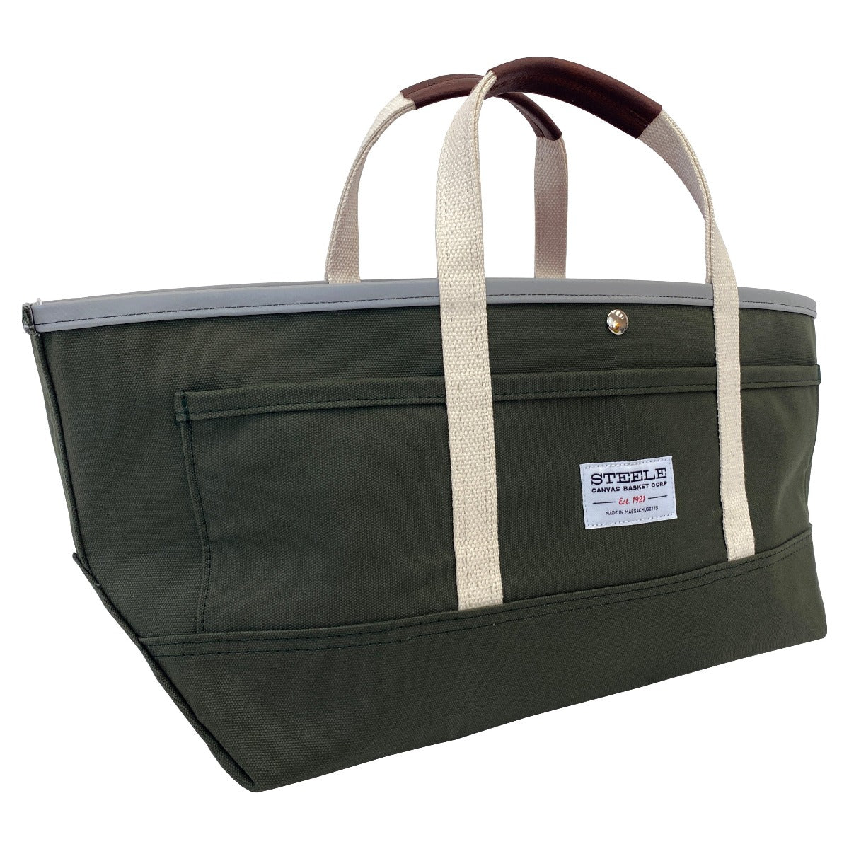 Garden Tote III - Olive Canvas / No