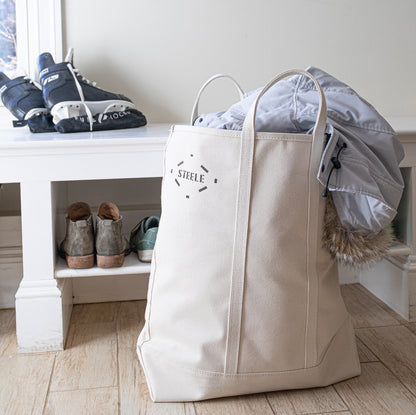 Natural Canvas Tote Bag - Tall