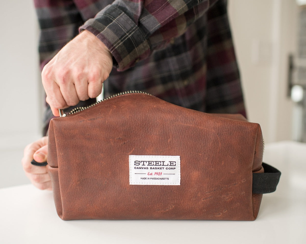 Steele Leather Dopp Kit