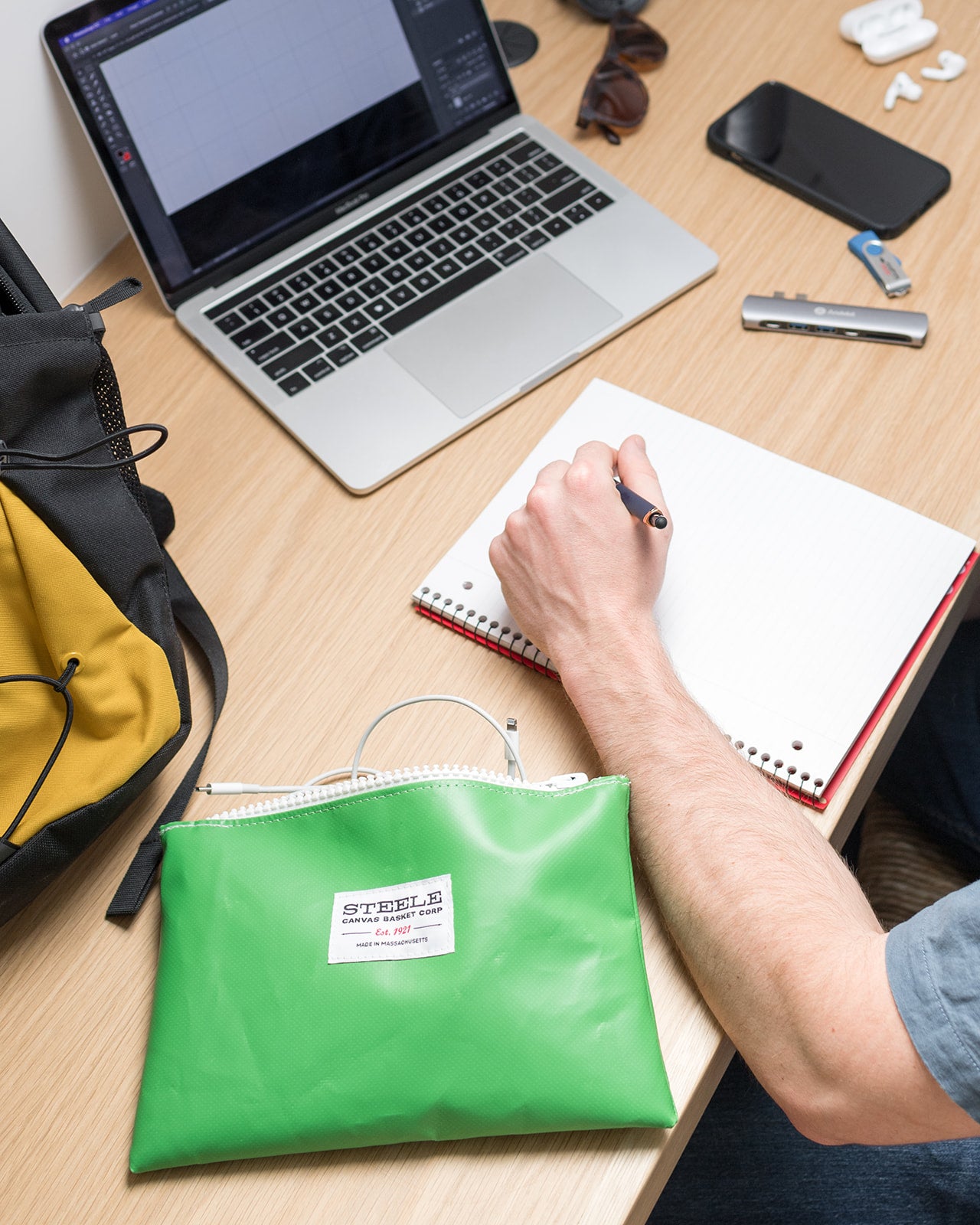 Lime Green Steeletex Carryall Pouch