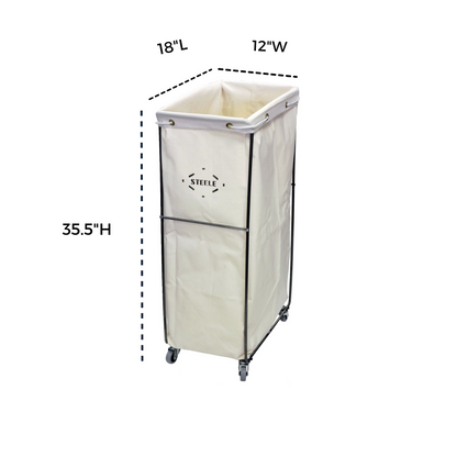 Small Briquette Bag Caddie - Casters