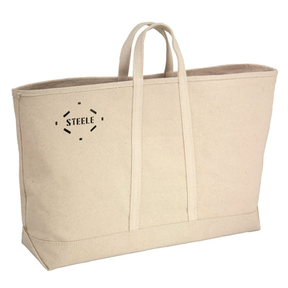 Natural Canvas Tote Bag - Wide