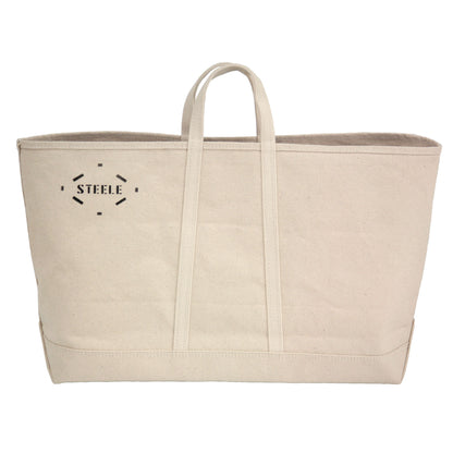 Natural Canvas Tote Bag - Wide